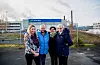 LITEN, MEN AKTIV KLUBB: Dette er dagens HK-klubb på Norske Skog: Ann Kristin Selli, Greta Langås, Gina Søraker og Janne Johansen.
