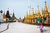 SHWEDAGON-PAGODEN: Det finnes bygninger i Yangon som synliggjør hvor materielt rikt Myanmar en gang var. I dag er landet et av de fattigste i verden.