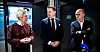Fra venstre: LO-leder Peggy Hessen Følsvik, riksmekler Mats Ruland og NHO-sjef Ole Erik Almlid.