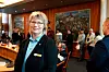Kira Stang fra Norsk Arbeidsmandsforbund mottok LO-nåla 11. desember.