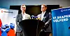 Christian Justnes (t.v.)  i Fellesforbundet og Harald Solberg i Norsk Industri leder årets lønnsforhandlinger.