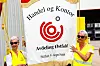 STØTTER: Fra venstre Tove Iren Hansen, tidligere klubbleder ved Bohus Fredrikstad (nå pensjonist), og Else Roos, leder av aktivitetsutvalget HK i Østfold og styremedlem samme sted, klubbleder ved Bohus Fredrikstad.