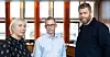 Fra venstre: Anne Berit Aker Hansen, Christopher Beckham og Geir Ove Kulseth.