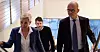 LO-leder Peggy Hessen Følsvik og NHO-sjef Ole Erik Almlid meldte at det var brudd i forhandlingene torsdag før påske.