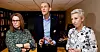 ÉN SKAL UT: Det vil ikke lenger være Samfo, her representert ved administrerende direktør Torgeir Kroken, som skal forhandle med LOs Peggy Hessen Følsvik (t.h.) og HK-leder Trine Lise Sundnes. I alle fall ikke om Samfo gjør alvor av å slå seg sammen med Virke.
