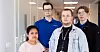 KLARE TIL STREIK: Retchel Jønnes, Konrad Kogstad, Mateusz Kedziora og Tobias Nilsen er blant HK-medlemmene som stiller seg bak kravet om tariffavtale på arbeidsplassen sin.