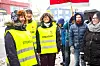 LØNNA OPP: Heidi Lindrupsen, Knut Robertsen og Susanne Pedersen vant fram etter drøye tre uker i streik. Så langt har årslønna gått opp med 40.000 kroner.