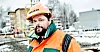 Harald Braathen i LO Oslo stiller i front for markeringen utenfor Høyre-landsmøtet.