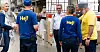 BESØKTE MEDLEMMENE: LO-leder Peggy Hessen Følsvik, Ap-politiker Trine Lise Sundnes og HK-leder Christopher Beckham besøkte medlemmer på Ikea Furuset.