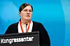 ENGASJERT: Mariell Brenden har skjøvet ammetåka til side og gått på talerstolen.