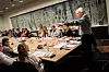 FIKK NEI: Årsmøtet i LO Finans Postkom og leder Viktor Sæther (til høyre) vedtok ønsket om overgang til HK, men nå sier Postkom nei.