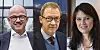 TJENER FETT: Ole Erik Almlid i NHO (f.v.), Idar Kreutzer i Finans Norge og Anne-Kari Bratten i Spekter får flere millioner kroner inn på lønnskontoene hvert år.