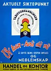 VI KAN: Sverre Ørn-Evensen har designet denne plakaten. – Fonten og løkkeskriften er veldig typisk Ørn-Evensen, sier kunsthistoriker Sølvi Bennett Moen.