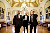 VETERAN: Tidligere stortingspresident Dag Terje Andersen  peker ut hvem som er hvem blant 
forgjengerne til nyvalgte Maria-Karine Aasen-Svensrud og Masud Gharahkhani.
