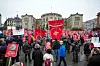 Oppslutningen om LOs demonstrasjon for pensjon fra første krone  var god