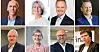 HAR TIL SALT I GRØTEN: Sigurd Aune i Sparebank 1, Benedicte Schilbred Fasmer i Sparebank 1 SR-Bank, Jan-Frode Janson i Sparebank 1 SMN, Jan Erik Kjerpeseth i Sparebanken Vest, Richard Heiberg i Sparebank 1 Østlandet, Liv Ulriksen i Sparebank 1 Nord-Norge, Per Halvorsen i Sparebank 1 Sørøst-Norge og Turid Grotmoll i Fremtind.