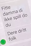 Denne meldingen fikk Ingrids kjæreste og kollega.