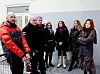 DEN ENE PARTEN:  Representantene fra HK og de streikende medlemmene ved Design Forum var den eneste parten som møtte til mekling. Fra venstre: Oddvar Støylen, Kjetil Neskvern, Robert Blejder, Vibecke Hertzberg, Helene Wiik Olstad, Oda Regine Næristorp og Trine Lise Sundnes.