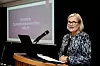 INNLEDET DEBATTEN: Christy Hoffman, nyvalgt generalsekretær i UNI Global Union.