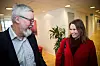 FORNØYDE: LOs nestleder Tor-Arne Solbakken og HK-leder Trine Lise Sundnes er glade for at butikkansatte ikke lenger tilhører gruppa som regnes som lavlønnede.
