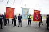 Elektromontørenes Forening i Oslo og Akershus deltok solidarisk sammen med flere andre fanebærere fra andre forbund