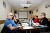 VIL HA HANDLING BAK ORDENE: Bjørn Mietinen og HK-delegasjonen møtte sine russiske fagforeningsvenner i Murmansk før jul. HK oppfordret Handelsforbundet til å organisere der de allerede har medlemmer.