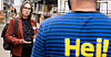 Trine Lise Sundnes på bedriftsbesøk hos Ikea under valgkampen for fire år sia.