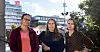 De ønsker seg tariffavtale og fortviler over at ikke de ulike forbundene i LO kan bli enige om hvor de hører hjemme. F.v. Lene Wetteland, Helsingforskomiteen, Anita Sæterøy og Emma van de Wetering fra Foreningen Fri.