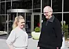 LIKESTILLINGSKAMP: Sif Larsen Sæther i Cubus har ikke full lønn under bonus og 2 prosent i pensjonsordning. Halvor Fevang i Optimera Montér har full lønn under sykdom og 4 prosent i pensjonssparing.