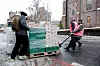 To ganger i uka deler Fattighuset ut poser med mat til trengende. Også om dette er det stor pågang. Mens HK-Nytt var innom, kom det en ny last med to paller fra Matsentralen.