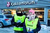 KAMPKLARE: HK-medlemmene Knut Robertsen og Heidi Lindrupsen er klare til å  streike lenge for å få på plass tariffavtale hos Troms Kjøkken AS.