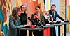 Natt til onsdag kalte de fem rgrønne partiene inn til pressekonferanse i Stortinget: Det er er enighet om statsbudsjettet for neste år.