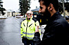 TRAVLE DAGER: Ben Hjelmervik og de andre miljøarbeiderne ved Haslemoen transittmottak har nok å gjøre med fullt belegg.