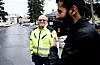TRAVLE DAGER: Ben Hjelmervik og de andre miljøarbeiderne ved Haslemoen transittmottak har nok å gjøre med fullt belegg.