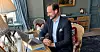 HALLO DER UTE: Kronprins Haakon har snakket med representanter for ulike yrkesgrupper som står på under koronautbruddet.